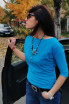 Bluza Gloria turcoaz