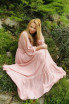 Rochie Esmeralda roz praf