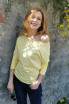 Bluza Melania galben pal