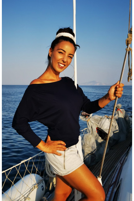 Bluza Miruna bleumarin