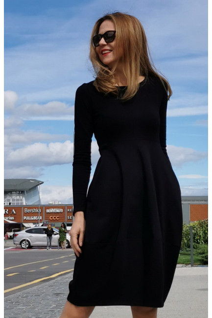 Rochie casual din bumbac uni