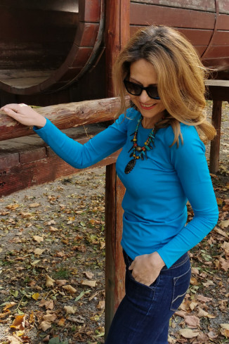 Bluza Ana turcoise