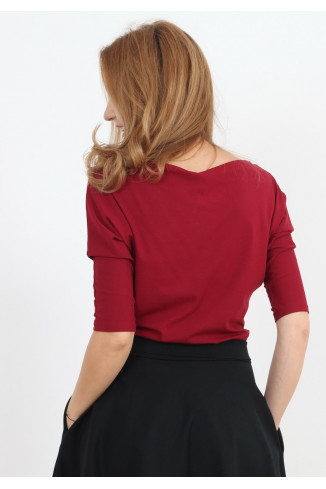 Joa Shop - cumpara online: Bluza uni cu guler barcuta