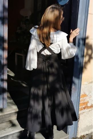 Fusta de toamna cu volane