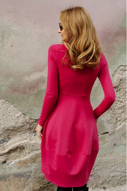 Rochie casual din bumbac uni