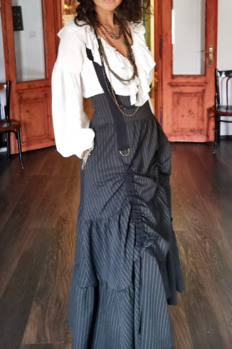 Fusta de toamna cu volane