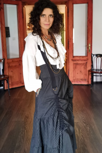 Fusta de toamna cu volane