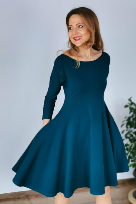Rochie Medeea verde petrol