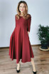 Rochie Electra grena