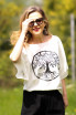 Bluza Tree of Life cu in, alba