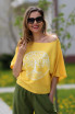 Bluza Tree of Life cu in, galbena