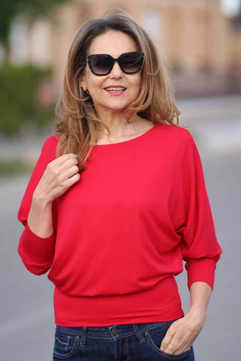 Joa Shop - cumpara online: bluza fluture din vascoza