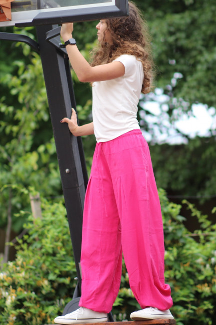 Pantaloni Nomad, cu in, fucsia