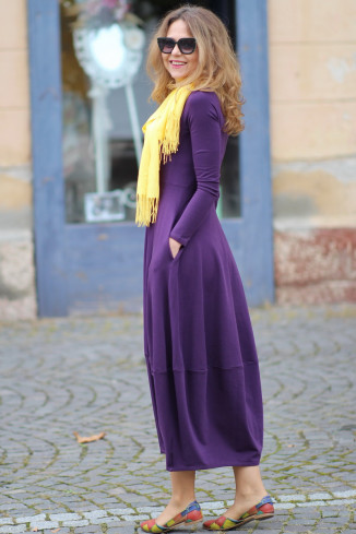 Rochie lunga  tip lalea, din bumbac