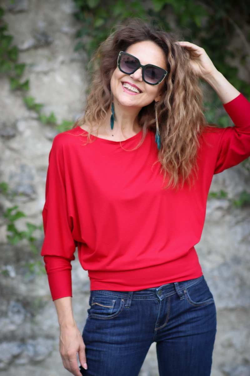 Joa Shop - cumpara online: bluza fluture din vascoza