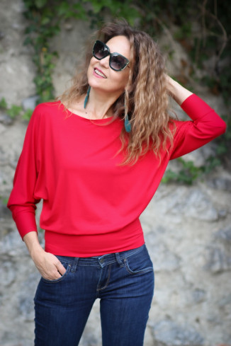 Joa Shop - cumpara online: bluza fluture din vascoza