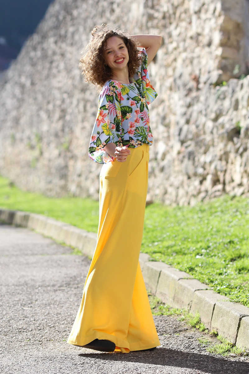 Joa Shop - cumpara online: Pantaloni de vara largi din in