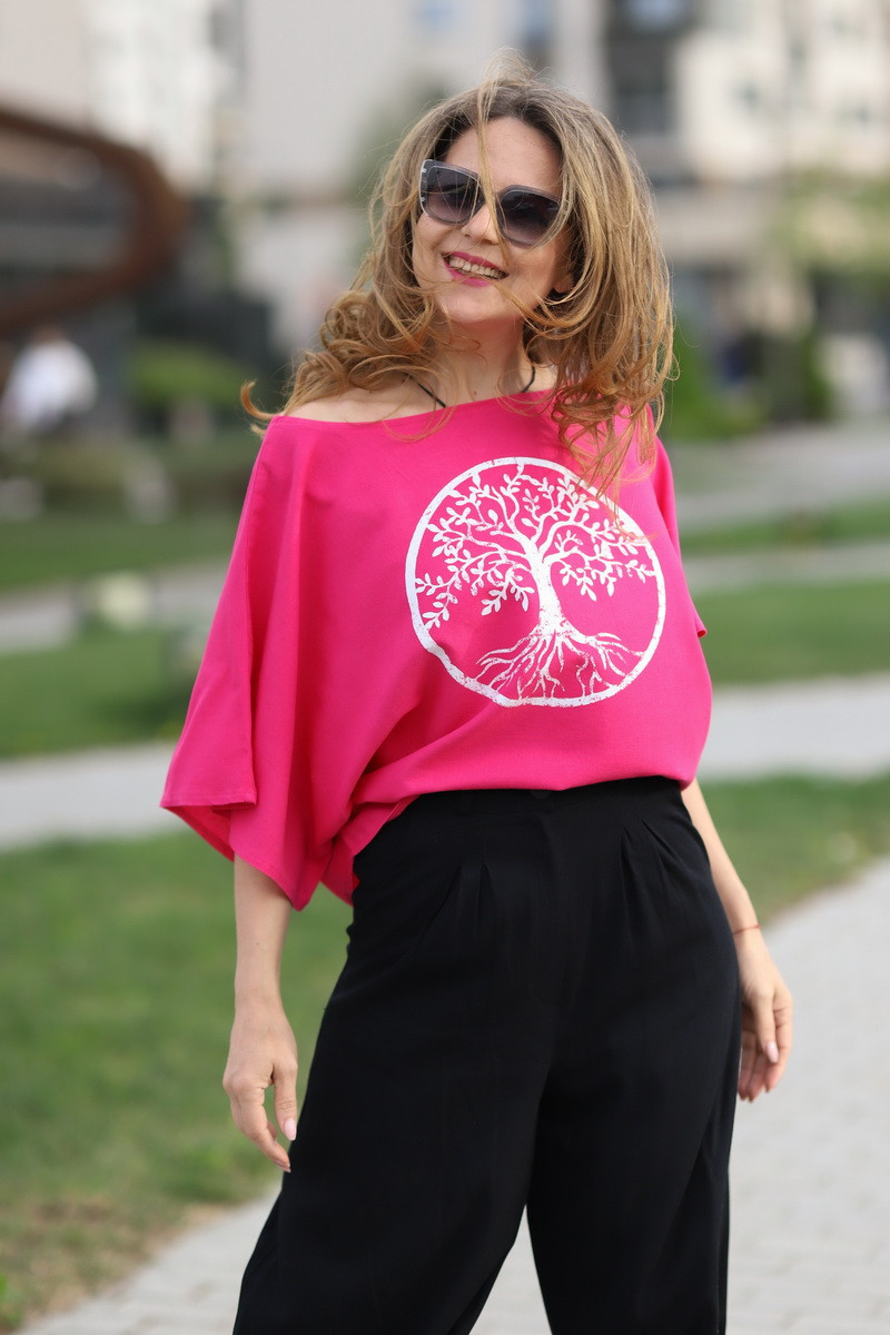 Joa Shop - cumpara online: bluza fluture din vascoza