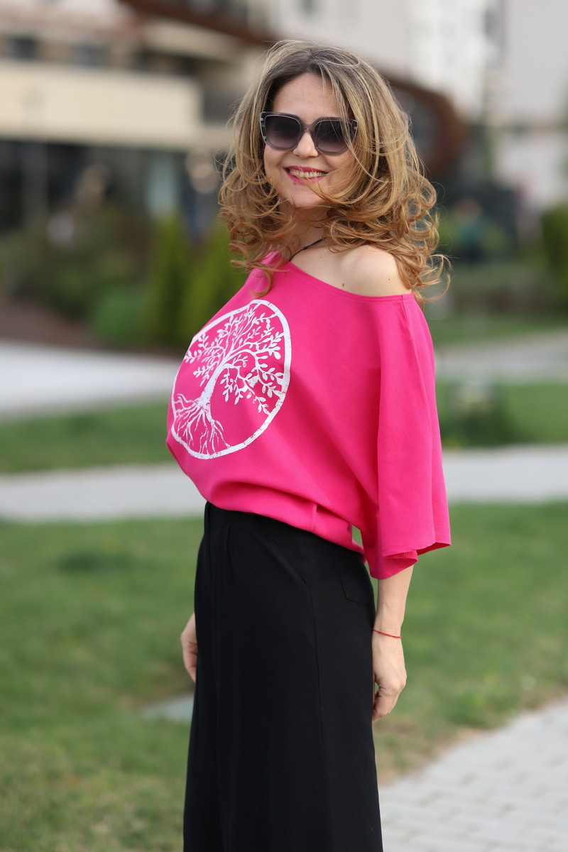 Joa Shop - cumpara online: bluza fluture din vascoza