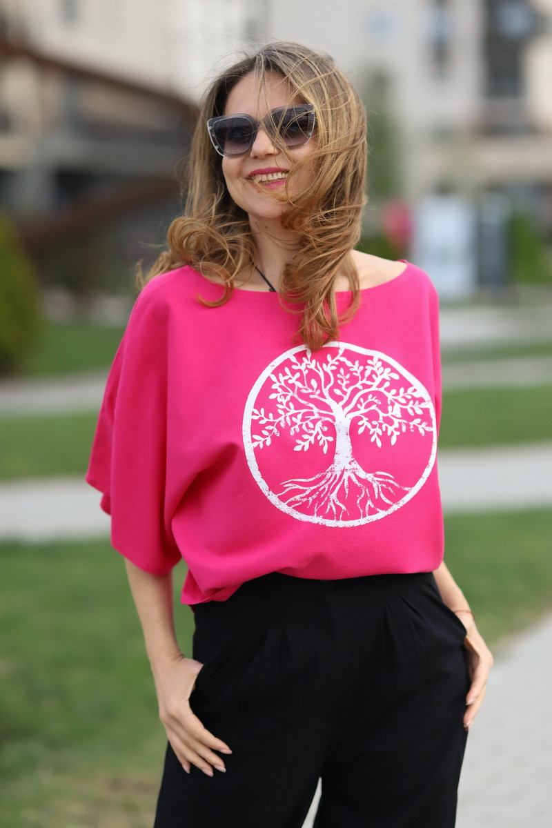 Joa Shop - cumpara online: bluza fluture din vascoza