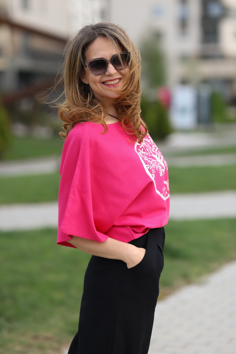 Joa Shop - cumpara online: bluza fluture din vascoza