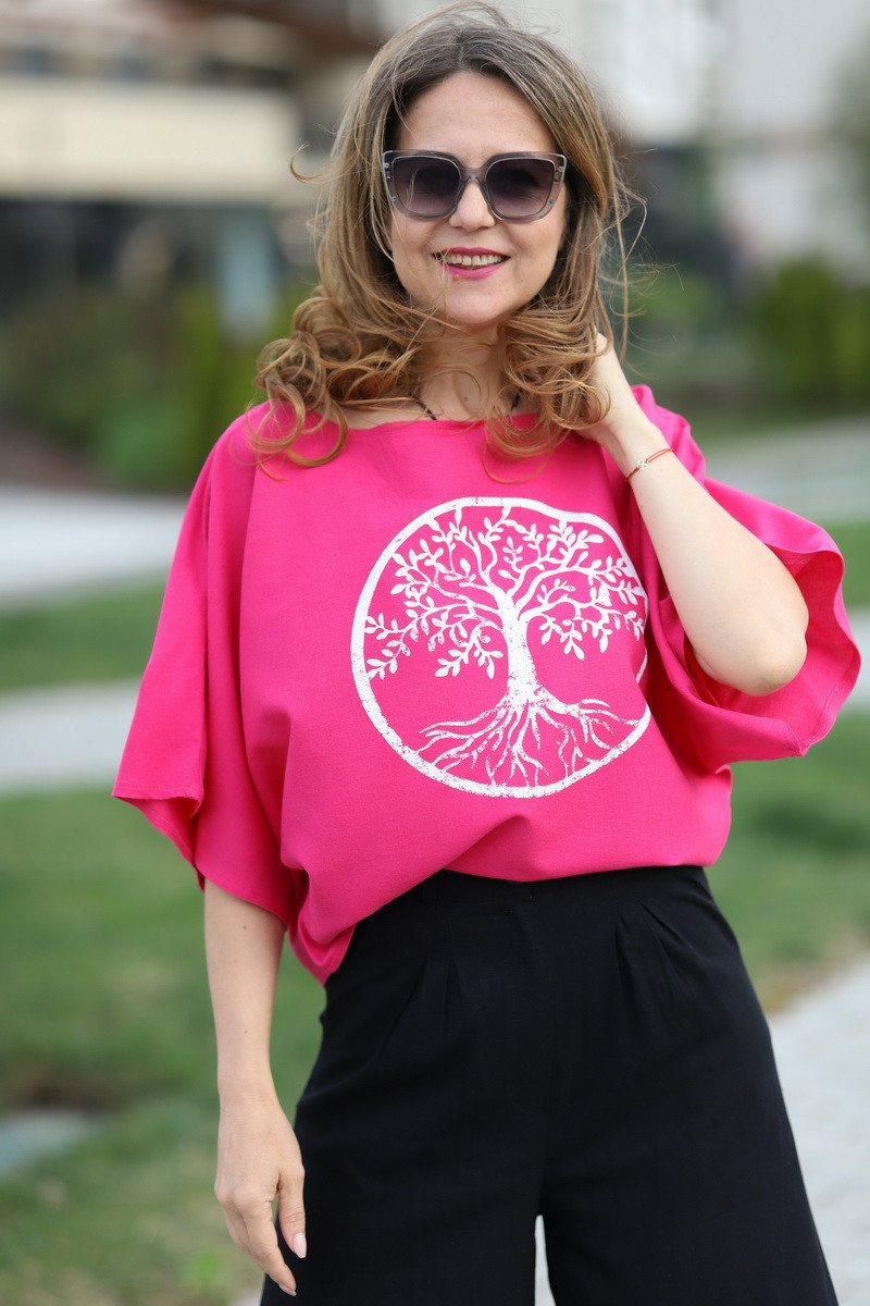 Joa Shop - cumpara online: bluza fluture din vascoza