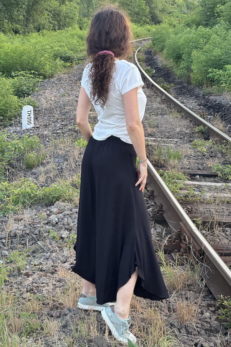 Joa Shop - cumpara online: Pantaloni de vara largi din in