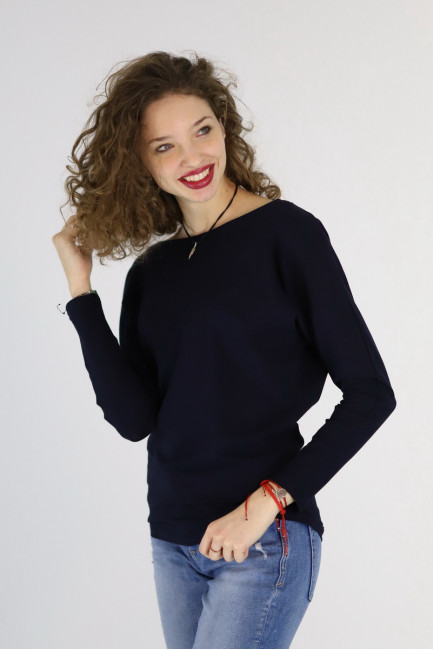 Bluza Gia bleumarin