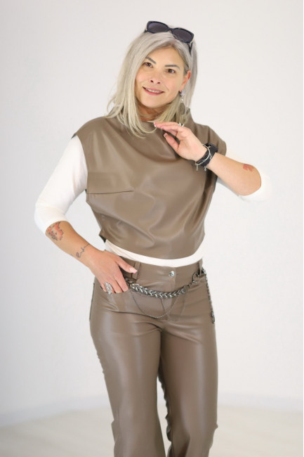 Top Alisa greige