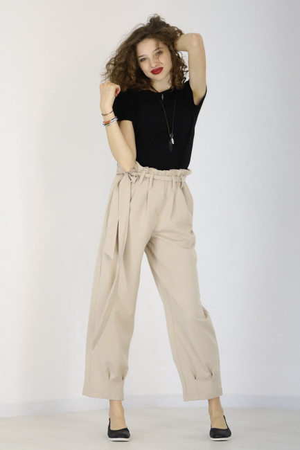 Pantaloni Renata crem