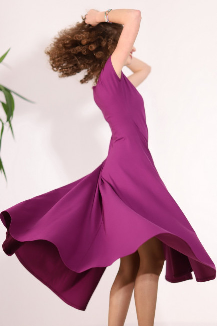 Rochie Orestia mov cald
