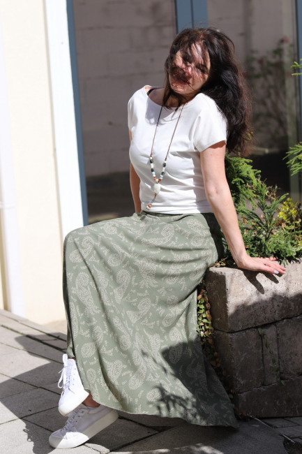 Fusta Adelina vernil oriental