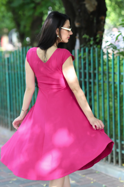 Rochie Simina fucsia