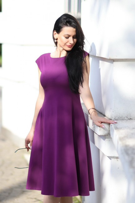 Rochie Simina mov cald