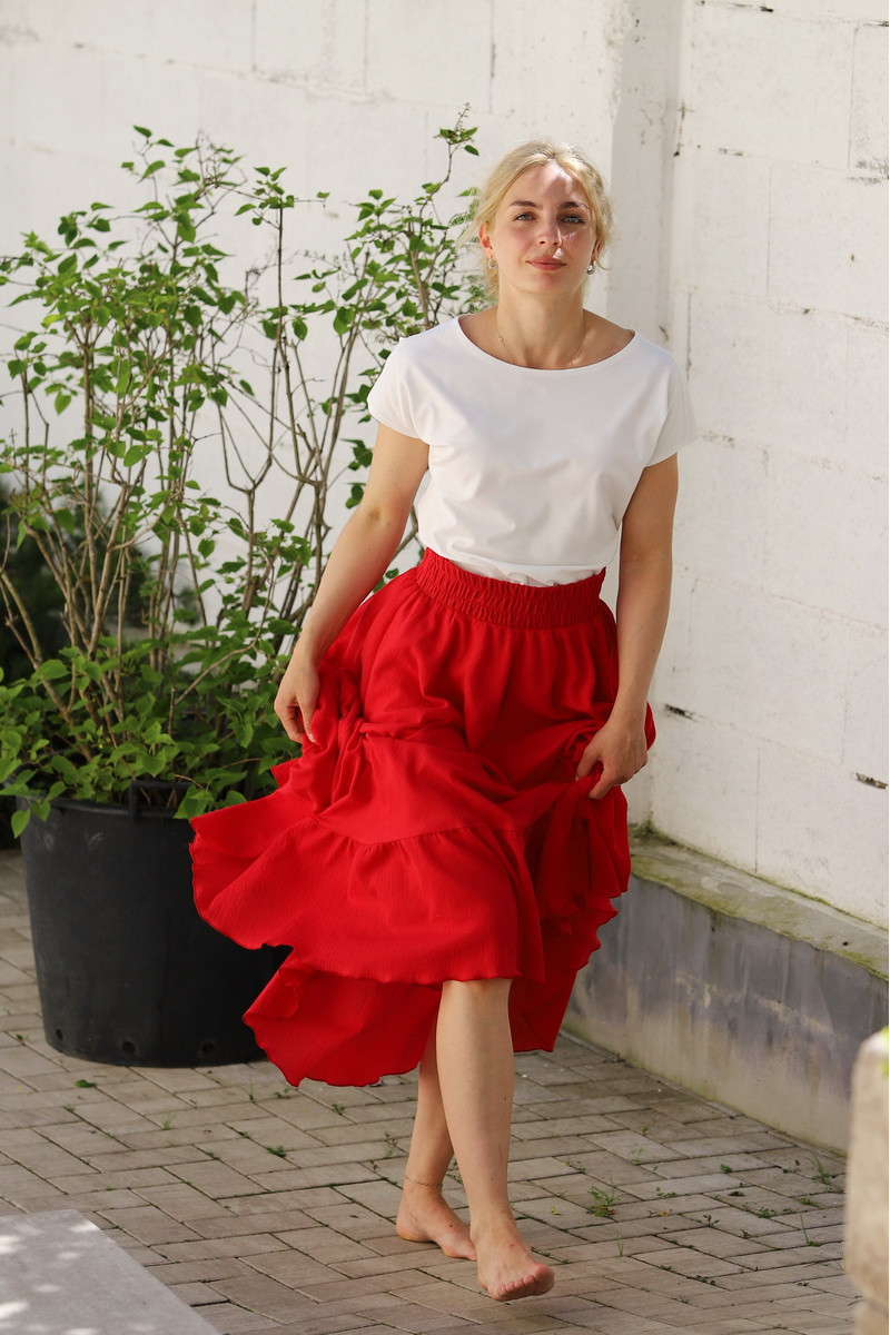 Fusta din panza topita