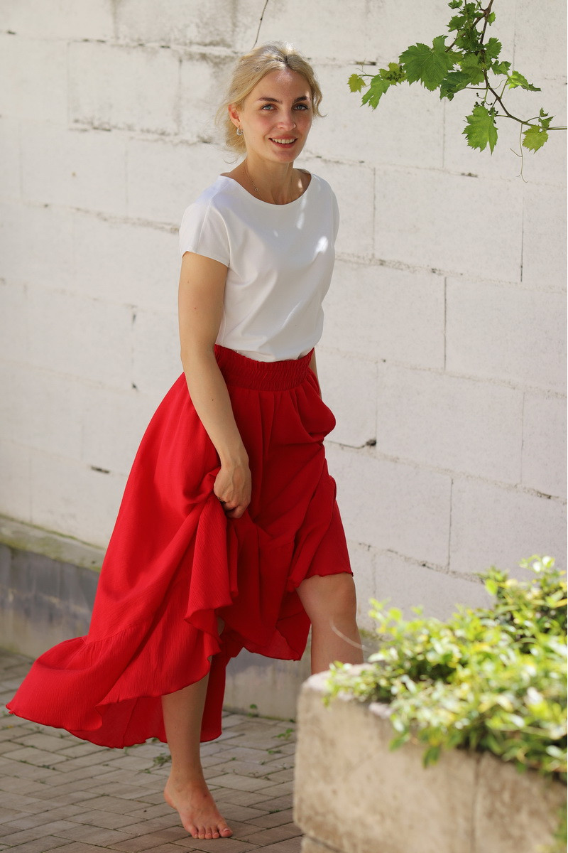 Fusta din panza topita