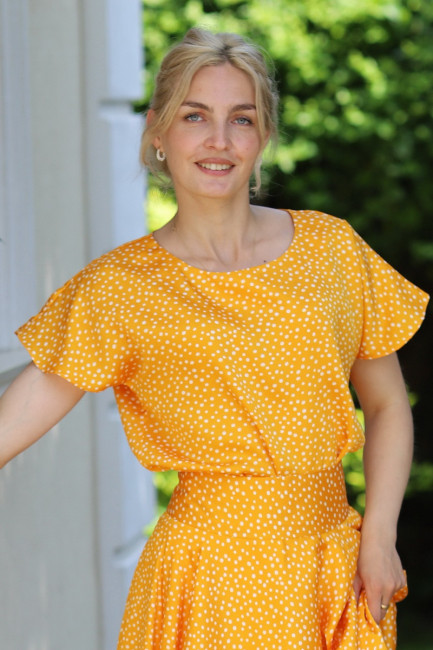 Bluza Lys galbena cu buline