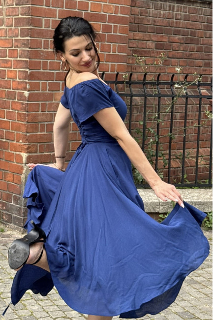 Rochie Sofia albastru inchis