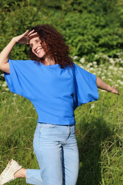 Bluza Aira albastra