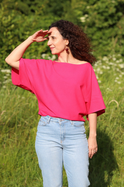 Bluza Aira fucsia intens