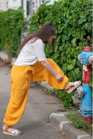 Joa Shop - cumpara online: Pantaloni de vara largi