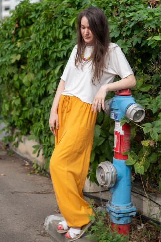 Joa Shop - cumpara online: Pantaloni de vara largi