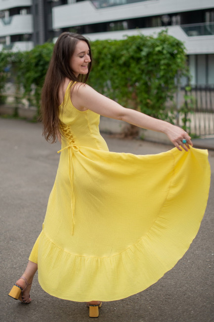 Rochie Ilyra galbena