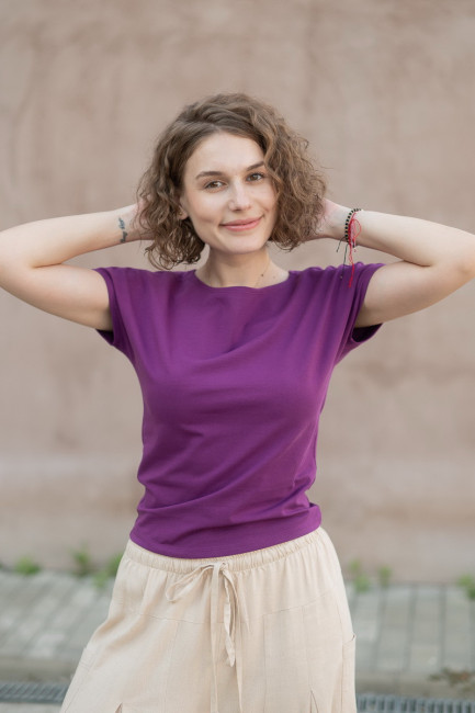 Bluza Milia mov cald