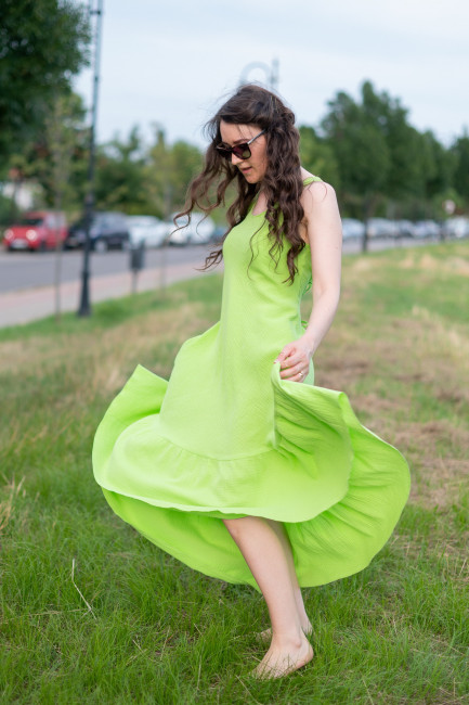 Rochie Ilyra verde deschis