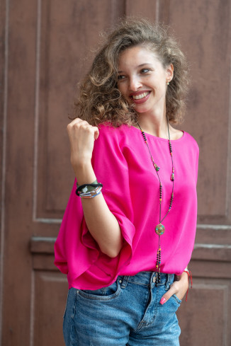 Joa Shop - cumpara online: bluza fluture din vascoza