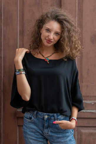 Joa Shop - cumpara online: bluza fluture din vascoza
