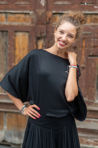Joa Shop - cumpara online: bluza fluture din vascoza