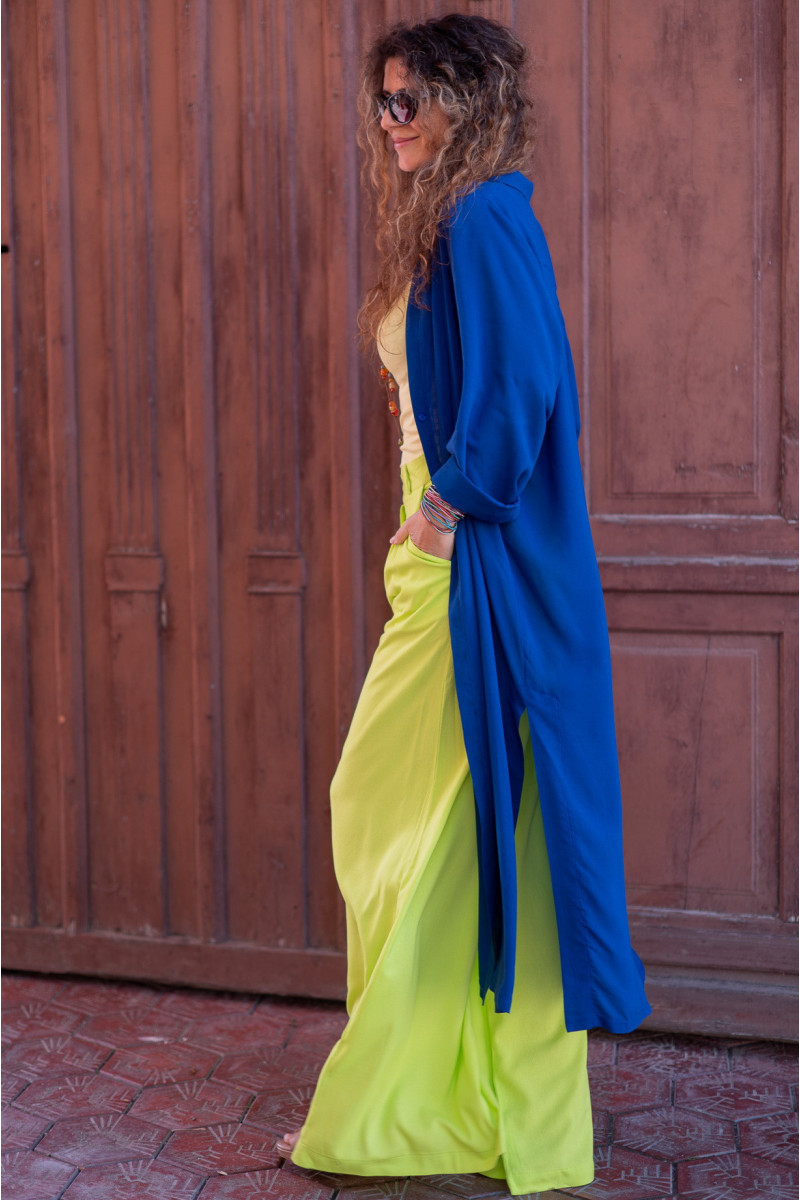 Joa Shop - cumpara online: Pantaloni de vara largi din in