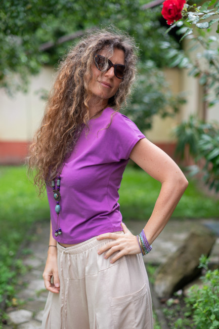 Bluza Milia mov deschis